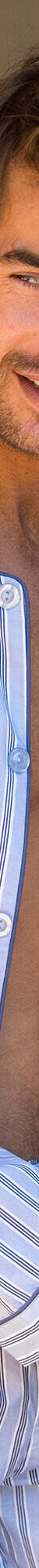 Pyjama rayures popeline coton (bleu ciel) Pyjama rayures popeline coton (bleu ciel)